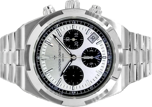 Titel: Overseas Chronograph (Nyhed)
Mærke: Vacheron Constantin
Model: Overseas Chronograph
Ref.: 5500V/110AB686
Årgang: 2023
Tilbehør: Boks og Papirer
Pris: 304.500 kr.
Diameter: 42mm
Funktioner: Dato, Kronograf
Skivefarve: Sølv
Rem: Metal
Kassemateriale: Stål
Kategori: Sport
Køn: Herre
Match: 100.0%
Billedet ejes af Hvelplund (1219426) Et Vacheron Constantin ur