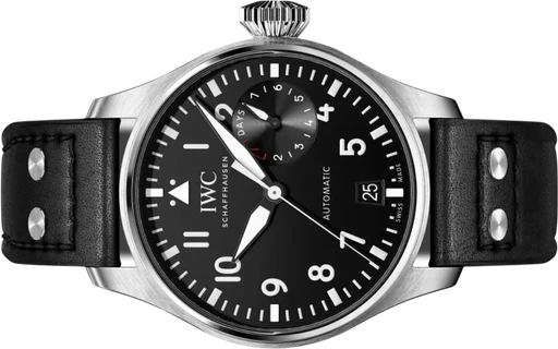 Title: Big Pilot
Brand: IWC
Model: Big Pilot
Ref: IW500912
Category: Pilot
Diameter: 46mm
Functions: Dato
Year: 2017
Price: 68000
Condition: 8.0
Dial Color: Sort
Strap: Læder
Case material: Stål
Gender: Herre
Match: 100.0%
Billedet er ejet af Hvelplund (102445) Et IWC ur