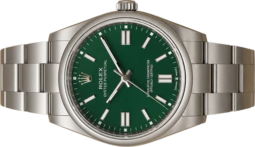 Titel: Oyster Perpetual 41 (Nyhed)
Mærke: Rolex
Model: Oyster Perpetual 41
Ref.: 124300
Kategori: Dress
Diameter: 41mm
Funktioner:
Årgang: 2023
Pris: 75000
Stand: 8.0 (Brugt)
Skivefarve: Grøn
Rem: Metal
Kassemateriale: Stål
Køn: Herre
Match: 100.0%
Billedet ejes af Hvelplund (940543) Et Rolex ur