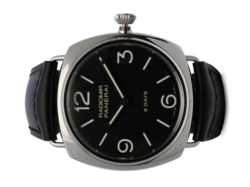 Title: Radiomir 8 Days
Brand: Panerai
Model: Radiomir 8 Days
Ref: PAM00610
Category: Dress
Diameter: 45mm
Functions:
Year: 2020
Price: 48500
Condition: undefined
Dial Color: Sort
Strap: Læder
Case material: Stål
Gender: Herre
Match: 100.0%
Billedet er ejet af Hvelplund (102455) Et Panerai ur