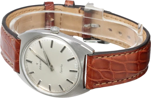 Title: Sporto
Brand: Zenith
Model: Sporto
Ref: KU2694
Category: Dress
Diameter: 33mm
Functions:
Year: 1970
Price: 4000
Condition: 6.0
Dial Color: Hvid
Strap: Læder
Case material: Stål
Gender: Herre
Match: 100.0%
Billedet er ejet af Krognos (136024) Et Zenith ur