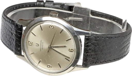 Title: KU2979
Brand: Universal Geneve
Model: KU2979
Ref: KU2979
Category: Dress
Diameter: 33mm
Functions:
Year: 1960
Price: 3500
Condition: 6.0
Dial Color: Sølv
Strap: Læder
Case material: Stål
Gender: Herre
Match: 100.0%
Billedet er ejet af Krognos (102317) Et Universal Geneve ur