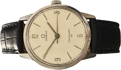 Titel: Seamaster 30 (Nyhed)
Mærke: Omega
Model: Seamaster 30
Ref.: 50480551
Årgang: 1962
Tilbehør:
Pris: 8.200 kr.
Diameter: 35mm
Funktioner:
Skivefarve: Hvid
Rem: Læder
Kassemateriale: Stål
Kategori: Dress
Køn: Unisex
Match: 100.0%
Billedet ejes af Krognos (1215832) Et Omega ur