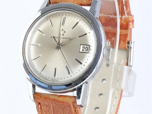 Title: Matic
Brand: Eterna
Model: KU3604
Ref: KU3604
Category: Dress
Diameter: 35mm
Functions: Dato
Year: 1960
Price: 4000
Condition: 6.0
Dial Color: Sølv
Strap: Læder
Case material: Stål
Gender: Herre
Match: 100.0%
Billedet er ejet af Krognos (102284) Et Eterna ur
