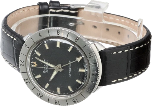 Title: Accutron Astronaut
Brand: Bulova
Model: Astronaut
Ref: KU3792
Category: Pilot
Diameter: 38mm
Functions: GMT
Year: 1960
Price: 10600
Condition: 4.0
Dial Color: Sort
Strap: Læder
Case material: Stål
Gender: Herre
Match: 100.0%
Billedet er ejet af Krognos (135962) Et Bulova ur