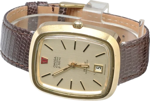 Title: F300 De Ville
Brand: Omega
Model: F300 De Ville
Ref: KU3788
Category: Dress
Diameter: 36mm
Functions: Dato
Year: 1970
Price: 6000
Condition: 6.0
Dial Color: Guld
Strap: Læder
Case material: Guld
Gender: Unisex
Match: 100.0%
Billedet er ejet af Krognos (136111) Et Omega ur