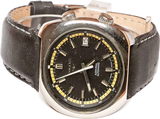 Title: Admiral Automatic
Brand: Longines
Model: Admiral Automatic
Ref: KU2465 / 16741267
Category: Sport
Diameter: 40mm
Functions: Dato
Year: 1970
Price: 9800
Condition: 6.0
Dial Color: Sort
Strap: Læder
Case material: Stål
Gender: Herre
Match: 100.0%
Billedet er ejet af Krognos (102267) Et Longines ur