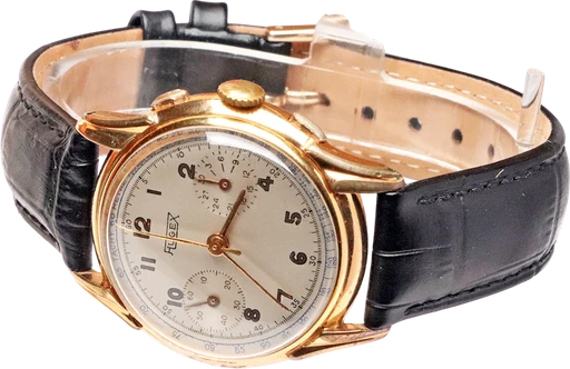 Title: Kronograf
Brand: Hugex
Model: /
Ref: KU1990 / 87589
Category: Racing
Diameter: 36mm
Functions: Kronograf, Dato
Year: 1950
Price: 5000
Condition: 6.0
Dial Color: Hvid
Strap: Læder
Case material: Stål
Gender: Herre
Match: 100.0%
Billedet er ejet af Krognos (102294) Et Hugex ur