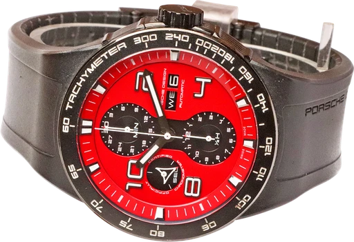 Title: 286P KU1864 / 6340.43/4
Brand: Porsche Design
Model: 286P
Ref: KU1864 / 6340.43/4
Category: Racing
Diameter: 44mm
Functions: Kronograf, Dato, Ugedag
Year: 2013
Price: 11800
Condition: 10.0
Dial Color: Rød
Strap: Andet
Case material: Stål
Gender: Herre
Match: 100.0%
Billedet er ejet af Krognos (102293) Et Porsche Design ur