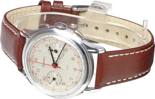 Title: Exelsior Suiza
Brand: Excelsior Suiza
Model: KU3392
Ref: KU3392
Category: Racing
Diameter: 36mm
Functions: Kronograf
Year: 1950
Price: 12000
Condition: 6.0
Dial Color: Hvid
Strap: Læder
Case material: Stål
Gender: Herre
Match: 100.0%
Billedet er ejet af Krognos (102332) Et Excelsior Suiza ur