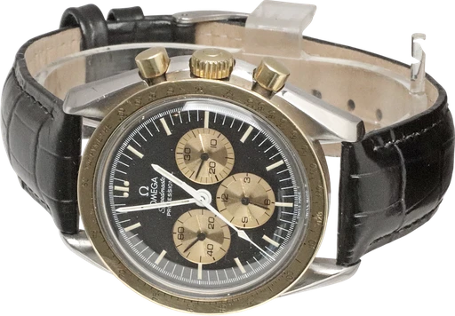 Title: Speedmaster Professional ”Italia”
Brand: Omega
Model: Speedmaster Professional ”Italia”
Ref: KU3610
Category: Racing
Diameter: 41mm
Functions: Kronograf, Dato
Year: 2000
Price: 58000
Condition: 6.0
Dial Color: Sort
Strap: Læder
Case material: Stål
Gender: Herre
Match: 100.0%
Billedet er ejet af Krognos (102346) Et Omega ur