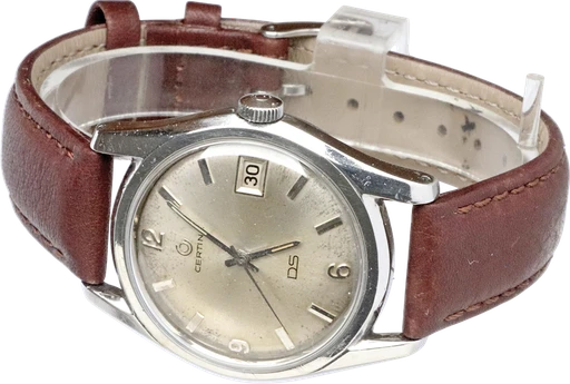 Title: DS
Brand: Certina
Model: DS
Ref: KU3064
Category: Dress
Diameter: 36mm
Functions: Dato
Year: 1960
Price: 4000
Condition: 6.0
Dial Color: Sølv
Strap: Læder
Case material: Stål
Gender: Herre
Match: 100.0%
Billedet er ejet af Krognos (102321) Et Certina ur