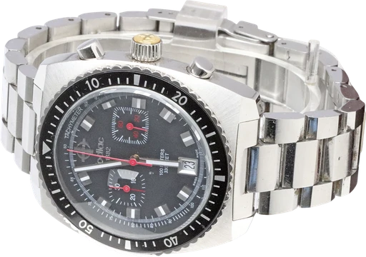 Title: KU2837
Brand: Zodiac
Model: KU2837
Ref: KU2837
Category: Racing
Diameter: 43mm
Functions: Kronograf, Dato
Year: 1990
Price: 4200
Condition: 6.0
Dial Color: Sort
Strap: Metal
Case material: Stål
Gender: Herre
Match: 100.0%
Billedet er ejet af Krognos (102309) Et Zodiac ur