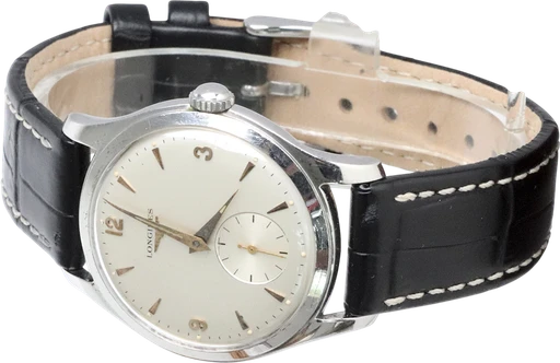 Title: KU3748
Brand: Longines
Model:
Ref: KU3748
Category: Dress
Diameter: 35mm
Functions:
Year: 1960
Price: 5000
Condition: 6.0
Dial Color: Hvid
Strap: Læder
Case material: Stål
Gender: Herre
Match: 100.0%
Billedet er ejet af Krognos (136097) Et Longines ur