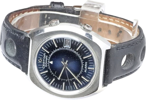 Title: Automatic Alarm
Brand: Certina
Model:
Ref: KU2724
Category: Dress
Diameter: 40mm
Functions: Dato, Tourbillon, Kronograf, Ugedag, GMT, Verdensur, Månefase, Dato
Year: 1970
Price: 9800
Condition: 6.0
Dial Color: Sort
Strap: Læder
Case material: Stål
Gender: Herre
Match: 100.0%
Billedet er ejet af Krognos (102269) Et Certina ur