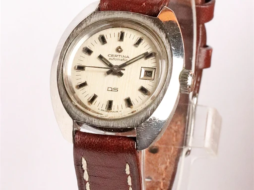 Title: DS
Brand: Certina
Model: DS
Ref: KU1337
Category: Dress
Diameter: 28mm
Functions: Dato
Year: 1970
Price: 3000
Condition: undefined
Dial Color: Hvid
Strap: Læder
Case material: Stål
Gender: Dame
Match: 100.0%
Billedet er ejet af Krognos (102290) Et Certina ur