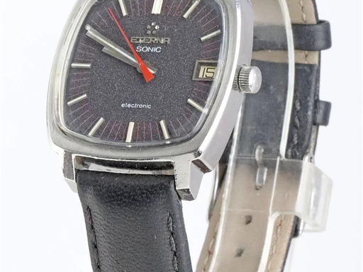 Title: Sonic Electronic
Brand: Eterna
Model: Sonic Electronic
Ref: KU3580
Category: Dress
Diameter: 33mm
Functions: Dato
Year: 1970
Price: 4000
Condition: 6.0
Dial Color: Sort
Strap: Læder
Case material: Stål
Gender: Unisex
Match: 100.0%
Billedet er ejet af Krognos (102341) Et Eterna ur