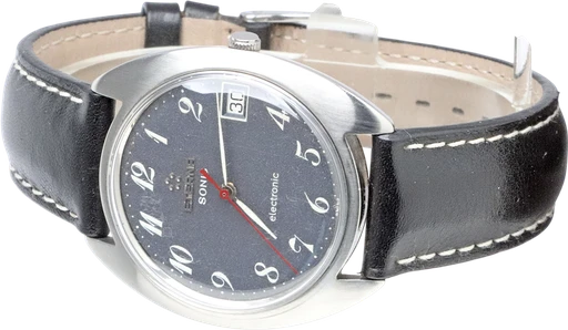 Title: Sonic Electronic
Brand: Eterna
Model: Sonic Electronic
Ref: KU2103
Category: Dress
Diameter: 37mm
Functions: Dato
Year: 1970
Price: 4800
Condition: 6.0
Dial Color: Sort
Strap: Læder
Case material: Stål
Gender: Herre
Match: 100.0%
Billedet er ejet af Krognos (102298) Et Eterna ur