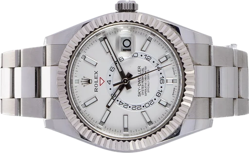 Titel: Sky-Dweller af stål, ref. 326934. Full set, 2020 (Nyhed)
Mærke: Rolex
Model: Sky-Dweller
Ref.: 326934
Årgang: 2020
Tilbehør: Boks og Papirer
Stand: 9.0 (Brugt)
Pris: 70.000 kr.
Diameter: 42mm
Funktioner: Dato, GMT
Skivefarve: Hvid
Rem: Metal
Kassemateriale: Stål
Kategori: Dress
Køn: Herre
Match: 100.0%
Billedet ejes af Lauritz (1152296) Et Rolex ur