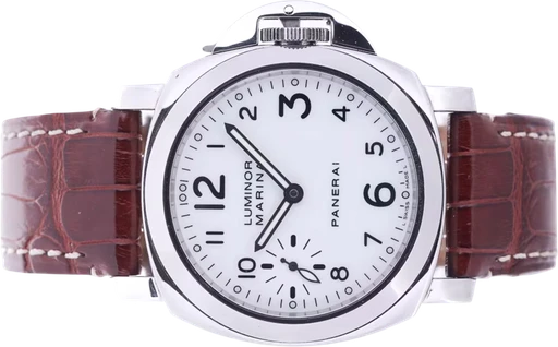 Title: Luminor Marina herrearmbåndsur PAM00113
Brand: Panerai
Model: Luminor Marina PAM00113
Ref: null
Category: Dress
Diameter: 44mm
Functions: Dato
Year: 2002
Price: 32000
Condition: 8.0
Dial Color: Hvid
Strap: Læder
Case material: Stål
Gender: Herre
Match: 100.0%
Billedet er ejet af Lauritz (359693) Et Panerai ur