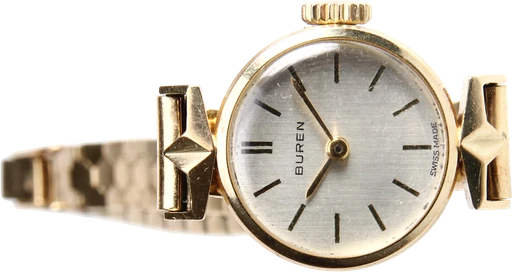 Titel: dameur med kasse og lænke af 14 kt. guld.
Mærke: Buren
Model:
Ref.: null
Årgang:
Tilbehør:
Stand: 7.0 (Brugt)
Pris: 9.000 kr.
Diameter: 17mm
Funktioner:
Skivefarve: Sølv
Rem: Metal
Kassemateriale: Guld
Kategori: Dress
Køn: Dame
Match: 100.0%
Billedet ejes af Lauritz (948083) Et Buren ur