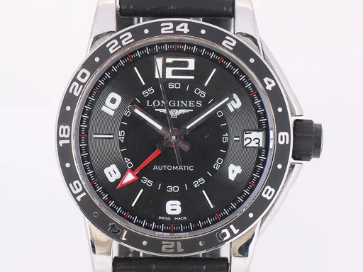 Title: Admiral GMT herreur af stål, Ø 42 mm
Brand: Longines
Model: Admiral GMT
Ref: L3.668.4
Category: Sport
Diameter: 42mm
Functions: Dato, GMT
Year:
Price: 5000
Condition: 7.0
Dial Color: Sort
Strap: Læder
Case material: Stål
Gender: Herre
Match: 100.0%
Billedet er ejet af Lauritz (432476) Et Longines ur