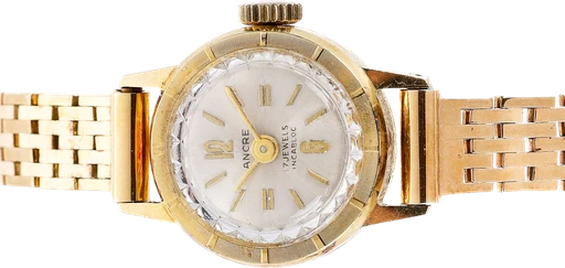 Title: Dameur og lænke af 14 kt. guld, 18,8 g. (New)
Brand: Ancre
Model:
Ref: null
Category: Dress
Diameter: 17mm
Functions:
Year:
Price: 7400
Condition: 7.0
Dial Color: Hvid
Strap: Andet
Case material: Guld
Gender: Dame
Match: 100.0%
Billedet er ejet af Lauritz (901698) Et Ancre ur