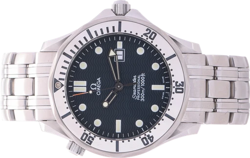 Title: Seamaster Professional 'Mid-size' armbåndsur af stål
Brand: Omega
Model: Seamaster Professional 'Mid-size'
Ref: null
Category: Dykker
Diameter: 36mm
Functions: Dato
Year:
Price: 18500
Condition: 8.0
Dial Color: Sort
Strap: Metal
Case material: Stål
Gender: Herre
Match: 100.0%
Billedet er ejet af Lauritz (450895) Et Omega ur