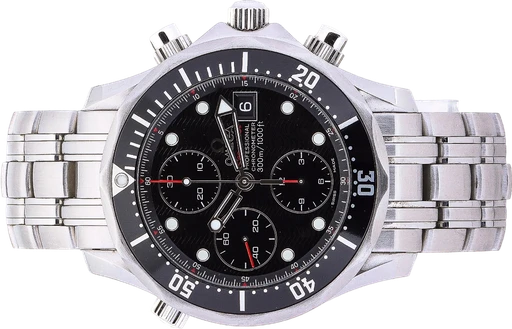 Title: Herrearmbåndsur, model 'Seamaster Professional Diver Chronometer' herreur af stål
Brand: Omega
Model: Seamaster Professional Diver Chronometer
Ref: 21330424001001
Category: Dykker
Diameter: 41mm
Functions: Kronograf, Dato
Year:
Price: 30000
Condition:
Dial Color: Sort
Strap: Metal
Case material: Stål
Gender: Herre
Match: 100.0%
Billedet er ejet af Lauritz (312688) Et Omega ur