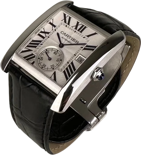 Title: Tank MC - 34x44 mm Nye remme. (New)
Brand: Cartier
Model: Tank MC
Ref: W5330003
Category: Dress
Diameter: 34mm
Functions: Dato
Year: 2016
Price: 32000
Condition: 9.0
Dial Color: Sølv
Strap: Læder
Case material: Stål
Gender: Herre
Match: 100.0%
Billedet er ejet af Limited Watches (903197) Et Cartier ur