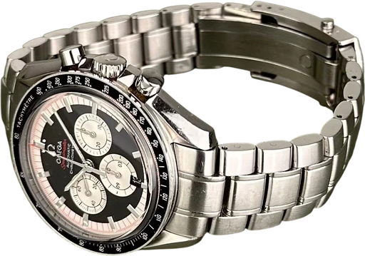 Title: Speedmaster - Schumacher Legend. (New)
Brand: Omega
Model: Speedmaster - Schumacher Legend
Ref: 3507.51.00
Category: Racing
Diameter: 42mm
Functions: Kronograf, Dato
Year: 2005
Price: 36000
Condition: 7.0
Dial Color: Sort
Strap: Metal
Case material: Stål
Gender: Herre
Match: 100.0%
Billedet er ejet af Limited Watches (884871) Et Omega ur