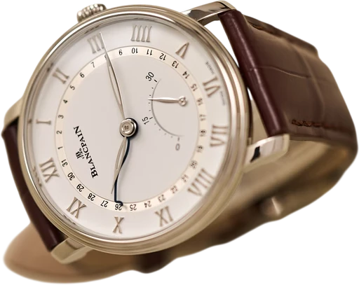 Titel: Blancpain Villeret Ultra-Slim
Mærke: Blancpain
Model: Villeret Ultra-Slim
Ref.: 6653Q-1127-55B
Årgang: 2021
Tilbehør: Boks og Papirer
Stand: 9.0 (Brugt)
Pris: 70.500 kr.
Diameter: 40mm
Funktioner: Dato
Skivefarve: Hvid
Rem: Læder
Kassemateriale: Stål
Kategori: Dress
Køn: Herre
Match: 100.0%
Billedet ejes af Limited Watches (1052436) Et Blancpain ur
