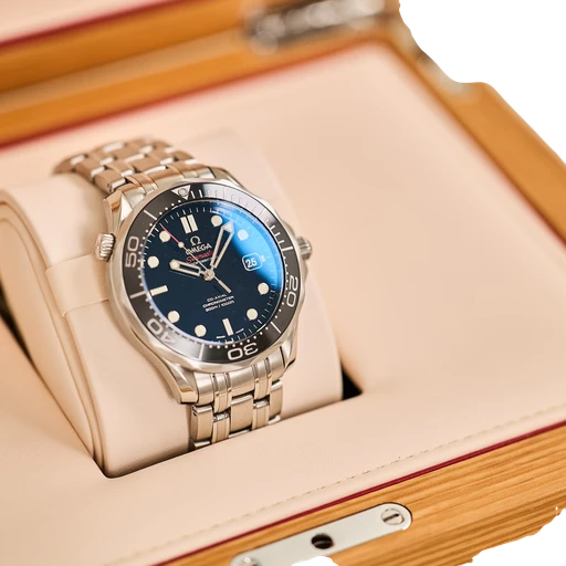 Titel: Seamaster Diver 300M 212.30.41.20.01.003 (Nyhed)
Mærke: Omega
Model: Seamaster Diver 300M
Ref.: 212.30.41.20.01.003
Årgang: 2019
Tilbehør: Boks og Papirer
Stand: 9.0 (Brugt)
Pris: 28.000 kr.
Diameter: 41mm
Funktioner: Dato
Skivefarve: Sort
Rem: Metal
Kassemateriale: Stål
Kategori: Dykker
Køn: Herre
Match: 100.0%
Billedet ejes af Limited Watches (1152315) Et Omega ur