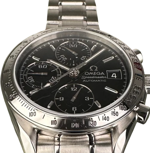 Title: Speedmaster Date Automatic.
Brand: Omega
Model: Speedmaster Date Automatic
Ref: 3513.50.00
Category: Racing
Diameter: 39mm
Functions: Kronograf, Dato
Year: 2017
Price: 21000
Condition: 8.0
Dial Color: Sort
Strap: Metal
Case material: Stål
Gender: Herre
Match: 100.0%
Billedet er ejet af Limited Watches (777872) Et Omega ur