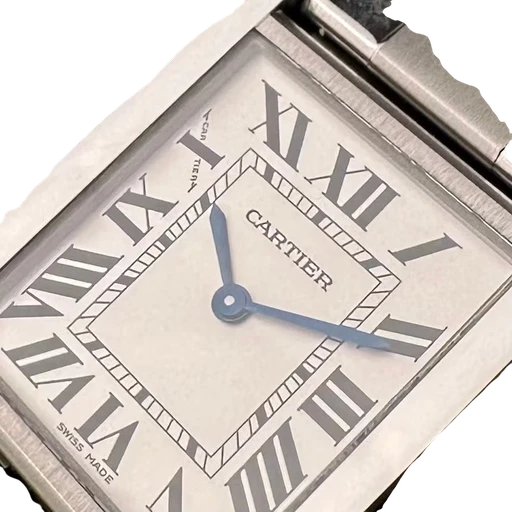 Title: Tank Solo - 24x31 mm. Mint stand. (New)
Brand: Cartier
Model: Tank Solo
Ref: W5200013
Category: Dress
Diameter: 24mm
Functions:
Year: 2017
Price: 22000
Condition: 9.0
Dial Color: Hvid
Strap: Metal
Case material: Stål
Gender: Dame
Match: 100.0%
Billedet er ejet af Limited Watches (746600) Et Cartier ur