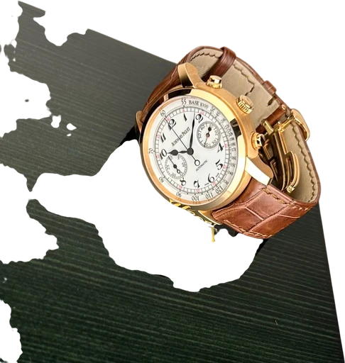 Title: Jules Audemars Chronograph - 41 mm
Brand: Audemars Piguet
Model: Jules Audemars Chronograph
Ref: 26100OR.OO.D088CR.01
Category: Dress
Diameter: 41mm
Functions: Kronograf
Year: 2013
Price: 159000
Condition: 8.0
Dial Color: Hvid
Strap: Læder
Case material: Guld
Gender: Herre
Match: 100.0%
Billedet er ejet af Limited Watches (152356) Et Audemars Piguet ur