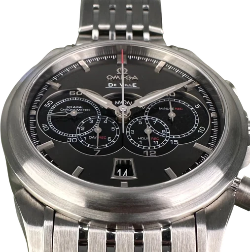Title: De Ville Chronoscope - 41 mm (New)
Brand: Omega
Model: De Ville Chronoscope
Ref: 422.10.41.52.06.001
Category: Racing
Diameter: 41mm
Functions: Kronograf, Dato
Year: 2018
Price: 45000
Condition: 9.0
Dial Color: Grå
Strap: Metal
Case material: Stål
Gender: Herre
Match: 100.0%
Billedet er ejet af Limited Watches (746603) Et Omega ur