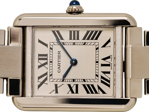Titel: Tank Solo (Nyhed)
Mærke: Cartier
Model: Tank Solo
Ref.: W5200013
Årgang: 2017
Tilbehør: Boks og Papirer
Stand: 9.0 (Brugt)
Pris: 23.000 kr.
Diameter: 24mm
Funktioner: Dato
Skivefarve: Hvid
Rem: Metal
Kassemateriale: Stål
Kategori: Dress
Køn: Dame
Match: 100.0%
Billedet ejes af Limited Watches (1027565) Et Cartier ur