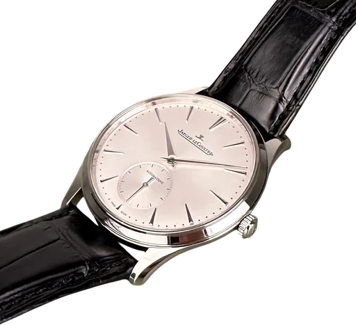 Titel: Master Ultra thin Small Seconds.
Mærke: Jaeger-LeCoultre
Model: Master Ultra Thin Small Seconds
Ref.: Q1218420
Kategori: Dress
Diameter: 39mm
Funktioner: Dato
Årgang: 2019
Pris: 45000
Stand: 7.0 (Brugt)
Skivefarve: Sølv
Rem: Læder
Kassemateriale: Stål
Køn: Herre
Match: 100.0%
Billedet ejes af Limited Watches (915721) Et Jaeger-LeCoultre ur