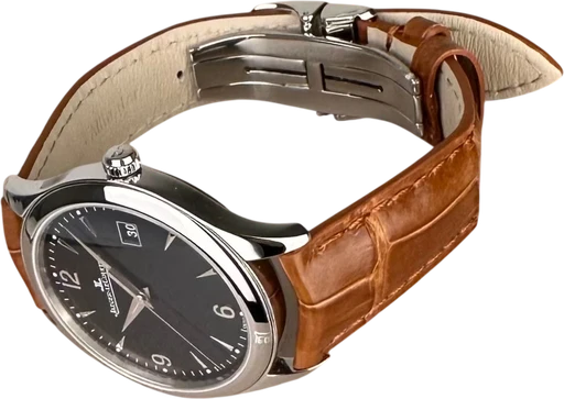 Title: Master Control Date - Med 2 nye remme
Brand: Jaeger-LeCoultre
Model: Master Control Date
Ref: Q1548470
Category: Dress
Diameter: 39mm
Functions: Dato
Year: 2016
Price: 40000
Condition: 9.0
Dial Color: Sort
Strap: Læder
Case material: Stål
Gender: Herre
Match: 100.0%
Billedet er ejet af Limited Watches (612301) Et Jaeger-LeCoultre ur