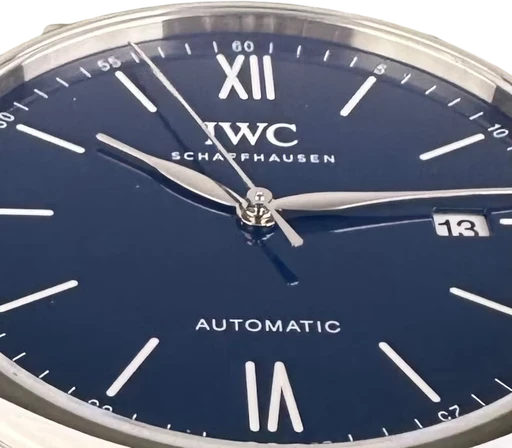 Title: Portofino Automatic. Limited Edition. IWC Warranty to 01/2028. 2 new straps. (New)
Brand: IWC
Model: Portofino Automatic "150 Years" Edition
Ref: IW356518
Category: Dress
Diameter: 40mm
Functions: Dato
Year: 2020
Price: 30000
Condition: 9.0
Dial Color: Blå
Strap: Læder
Case material: Stål
Gender: Herre
Match: 100.0%
Billedet er ejet af Limited Watches (639467) Et IWC ur