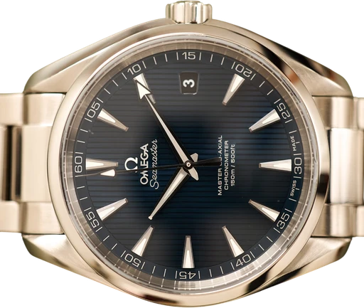 Title: Seamaster Aqua Terra - 42 mm. (New)
Brand: Omega
Model: Seamaster Aqua Terra
Ref: 231.10.42.21.03.003
Category: Sport
Diameter: 42mm
Functions: Dato
Year: 2018
Price: 32000
Condition: 9.0
Dial Color: Blå
Strap: Metal
Case material: Stål
Gender: Herre
Match: 100.0%
Billedet er ejet af Limited Watches (869805) Et Omega ur