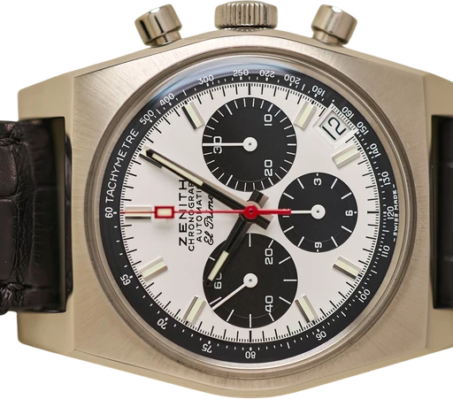 Titel: Chronomaster Revival El Primero. 50th. anniversary - 37 mm. (Nyhed)
Mærke: Zenith
Model: Chronomaster Revival El Primero
Ref.: 03.A384.400/21.C815
Kategori: Racing
Diameter: 37mm
Funktioner: Kronograf, Dato
Årgang: 2024
Pris: 46000
Stand: 9.0 (Brugt)
Skivefarve: Hvid
Rem: Læder
Kassemateriale: Stål
Køn: Herre
Match: 100.0%
Billedet ejes af Limited Watches (945407) Et Zenith ur
