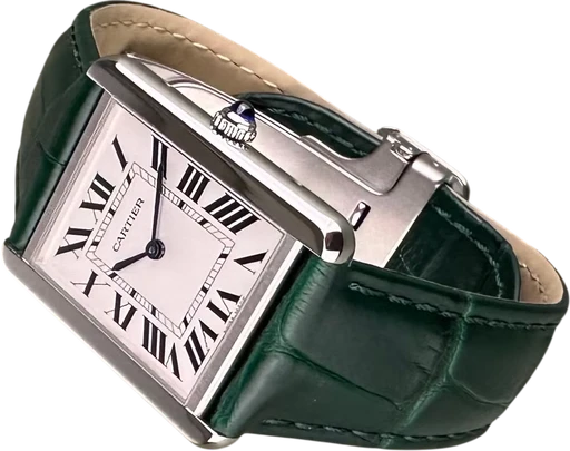 Titel: Tank Solo - Large 27x35 mm. Mint condition. Nye remme.
Mærke: Cartier
Model: Tank Solo - Large
Ref.: WSTA0028
Kategori: Dress
Diameter: 27mm
Funktioner: Dato
Årgang: 2019
Pris: 23500
Stand: 9.0 (Brugt)
Skivefarve: Hvid
Rem: Læder
Kassemateriale: Stål
Køn: Dame
Match: 100.0%
Billedet ejes af Limited Watches (932502) Et Cartier ur