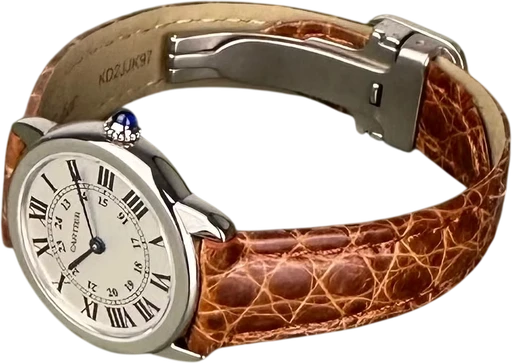Title: Ronde Solo de Cartier -30 mm. Nye remme. (New)
Brand: Cartier
Model: Ronde Solo de Cartier
Ref: W6701007
Category: Dress
Diameter: 30mm
Functions: Dato
Year: 2017
Price: 17000
Condition: 9.0
Dial Color: Hvid
Strap: Læder
Case material: Stål
Gender: Unisex
Match: 100.0%
Billedet er ejet af Limited Watches (764354) Et Cartier ur