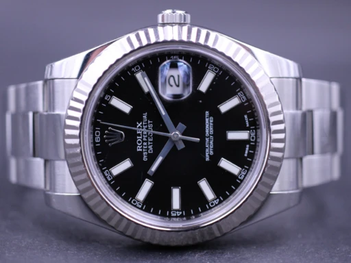 Title: Datejust 116334 41Mm
Brand: Rolex
Model: Datejust 41
Ref: 116334
Category: Dress
Diameter: 41mm
Functions: Dato
Year: 2015
Price: 68000
Condition: undefined
Dial Color: Sort
Strap: Metal
Case material: Stål
Gender: Herre
Match: 100.0%
Billedet er ejet af MM Watches (387185) Et Rolex ur