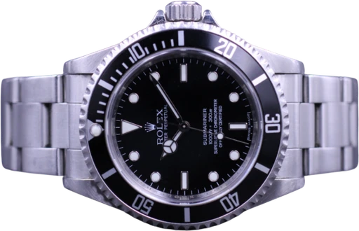 Title: Submariner 14060M 4-Liner “V-Serie”
Brand: Rolex
Model: Submariner
Ref: 14060M
Category: Dykker
Diameter: 40mm
Functions: Dato
Year: 2009
Price: 75000
Condition: 9.0
Dial Color: Sort
Strap: Metal
Case material: Stål
Gender: Herre
Match: 100.0%
Billedet er ejet af MM Watches (101910) Et Rolex ur