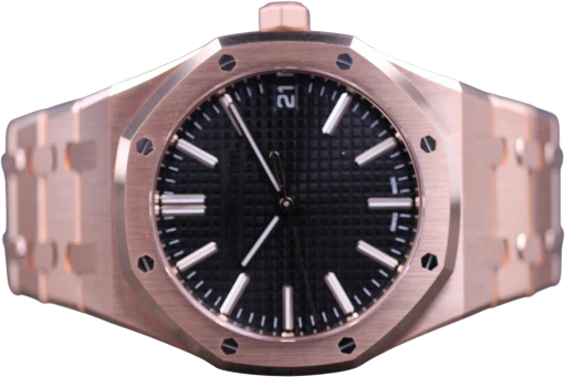 Title: Royal Oak Chronograph 15510Or *Reserveret
Brand: Audemars Piguet
Model: Royal Oak
Ref: 15510OR
Category: Sport
Diameter: 41mm
Functions: Dato
Year: 2025
Price: 599000
Condition: 9.5
Dial Color: Sort
Strap: Metal
Case material: Guld
Gender: Herre
Match: 100.0%
Billedet er ejet af MM Watches (721084) Et Audemars Piguet ur