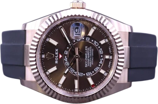 Title: Sky-Dweller Rosegold 326235 *Reseveret
Brand: Rolex
Model: Sky-Dweller
Ref: 326235
Category: Dress
Diameter: 42mm
Functions: Dato, GMT
Year: 2020
Price: 275000
Condition: 9.5
Dial Color: Brun
Strap: Andet
Case material: Guld
Gender: Herre
Match: 100.0%
Billedet er ejet af MM Watches (148439) Et Rolex ur