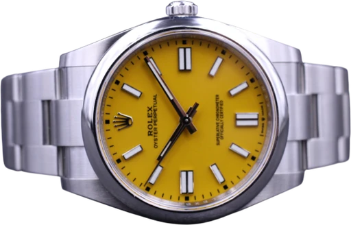 Titel: Oyster Perpetual 41Mm 124300 * Reserveret (Nyhed)
Mærke: Rolex
Model: Oyster Perpetual
Ref.: 124300
Årgang: 2021
Tilbehør: Boks og Papirer
Stand: 10.0 (Nyt)
Pris: 120.000 kr.
Diameter: 41mm
Funktioner: Dato
Skivefarve: Gul
Rem: Metal
Kassemateriale: Stål
Kategori: Dress
Køn: Herre
Match: 100.0%
Billedet ejes af MM Watches (1067834) Et Rolex ur